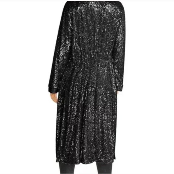 BB Dakota Steve Madden Sequin Duster Jacket M Festival Taylor Swift Concert Vibe - Picture 10 of 13